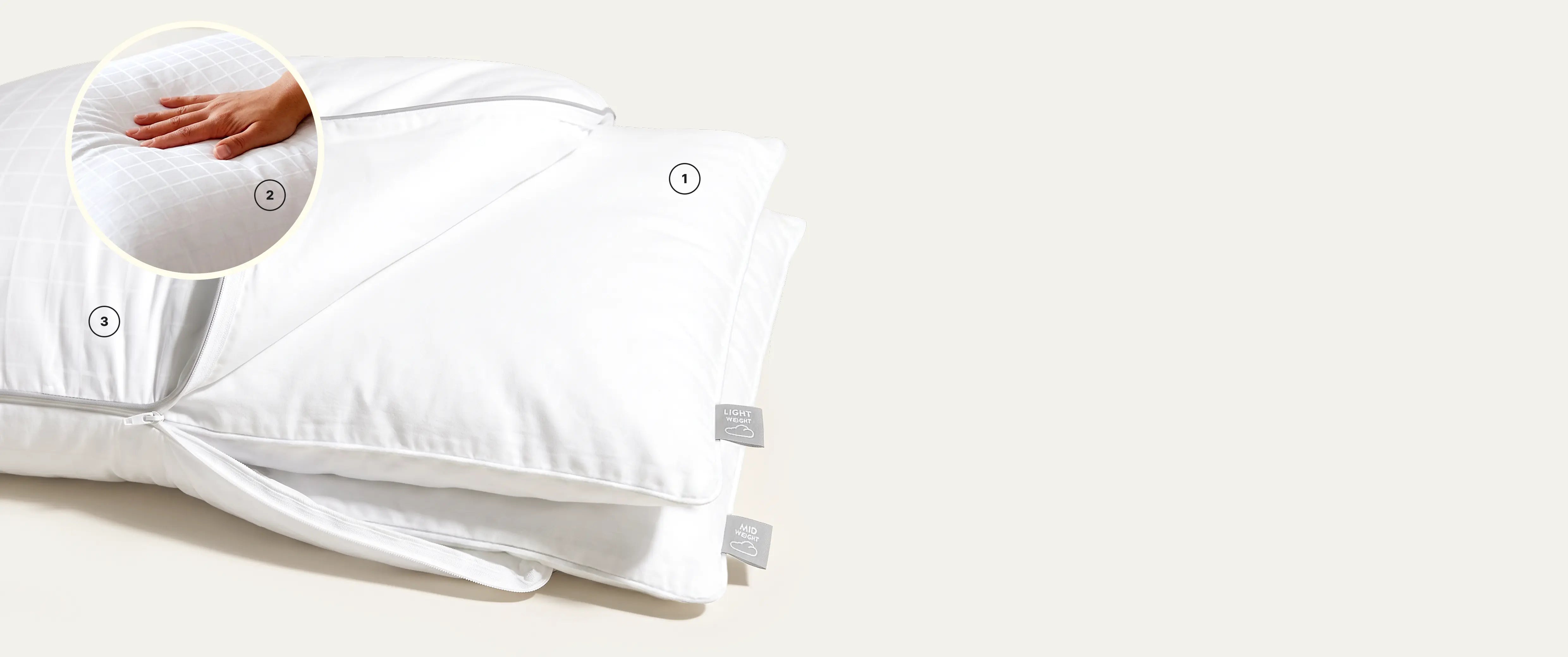 RemyCloud pillow construction