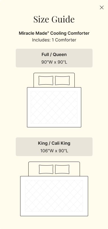 Comforter Size Guide